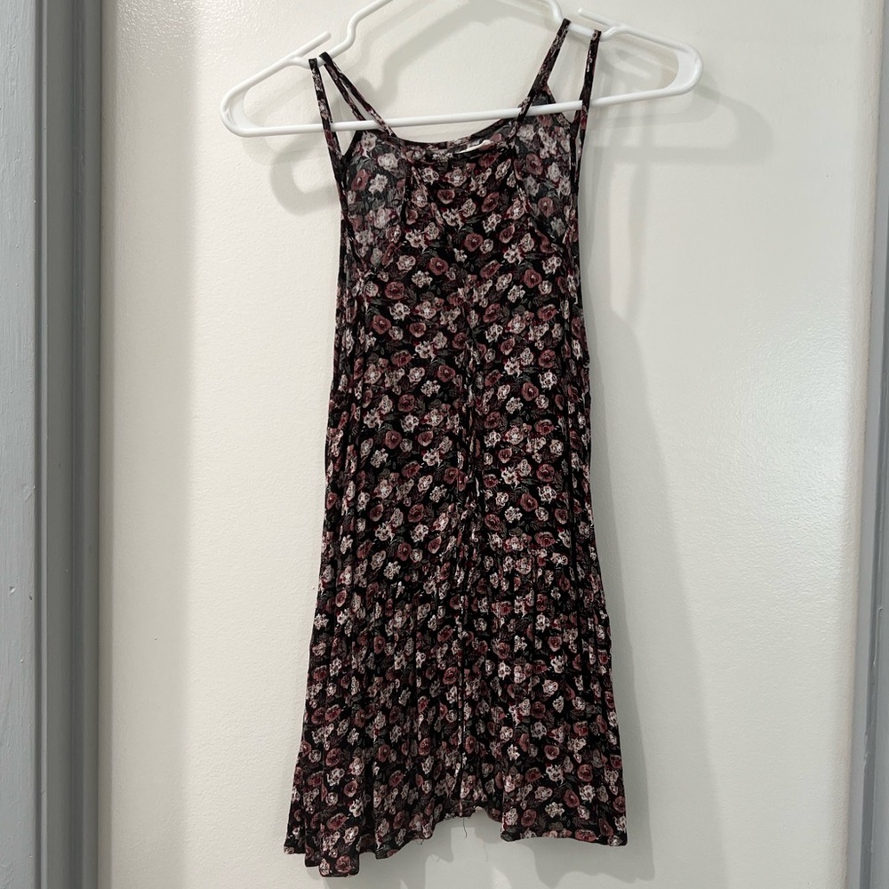 Romantic floral lace back top